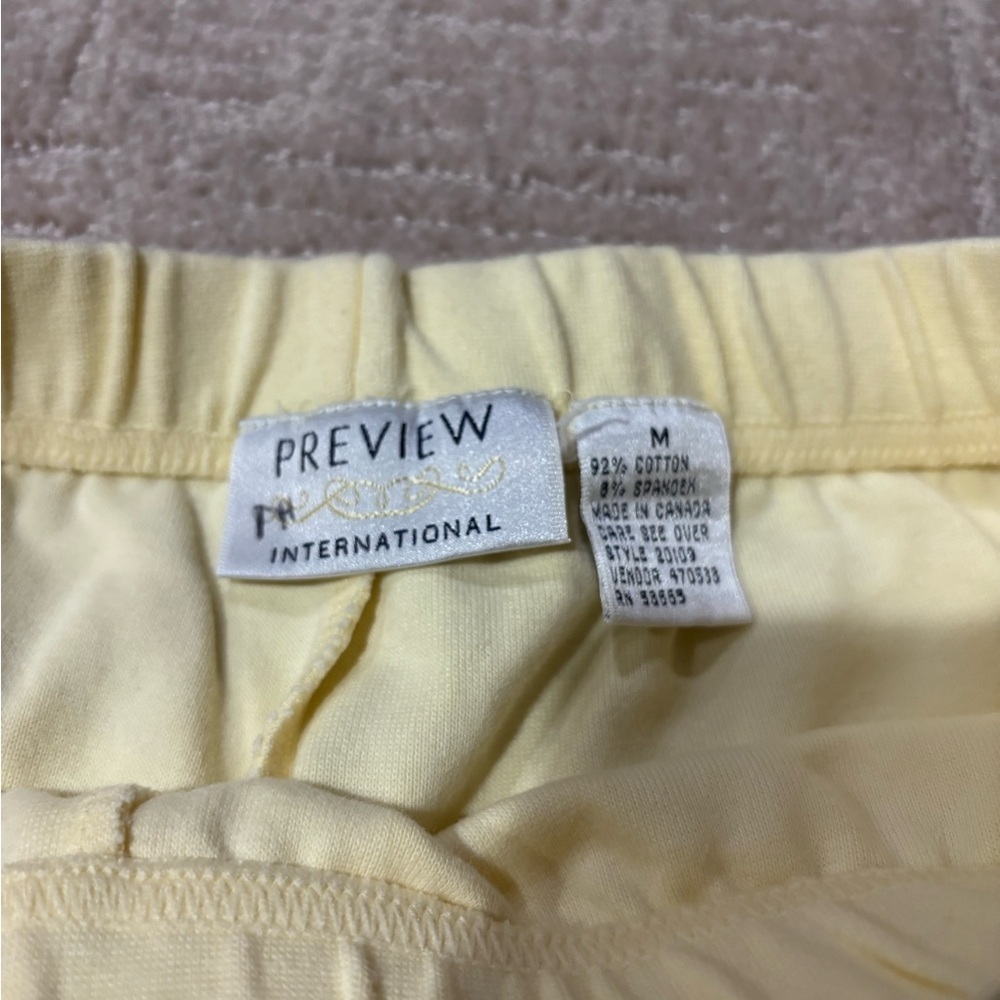 Preview International Soft Yellow Leggings - Picture 2 of 2